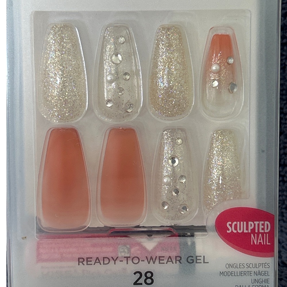 KISS Jelly Fantasy Long Length Sculpted Nail Ready-To-Wear Gel 28 pc